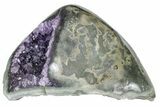 Purple Amethyst Geode With Polished Face - Uruguay #153437-2